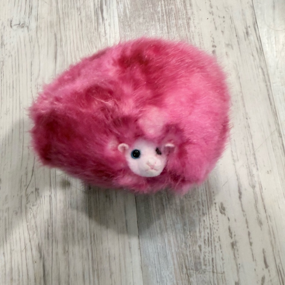 Fluffy Pink Hedgehog Stuffed Animal